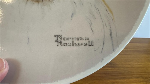 1988 Norman Rockwell Santa Clause Collectors Plate  Edwin M Knowles #10364G view 8