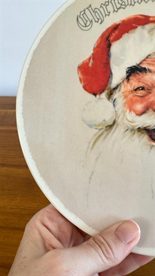 1988 Norman Rockwell Santa Clause Collectors Plate  Edwin M Knowles #10364G view 9