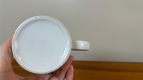 Vintage Face Mug ceramic Smiling whimsical 3D Funny Face Coffee Tea structural emoticon novelty gryphoneware anthropomorphic view 6