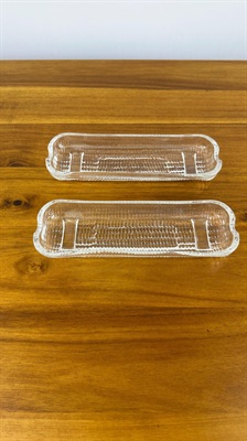 Vintage Corn on the Cob Glass Dish/Plate SET OF 2 view 6