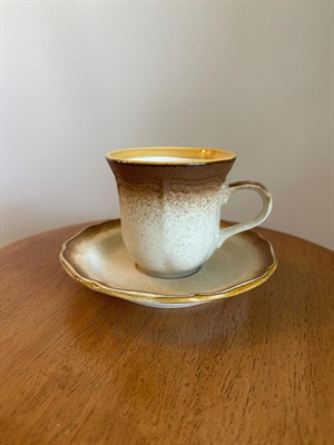 Vintage Mid Century Modern Tea Cup and Saucer- Mid Century Modern Mikasa Japan view 2