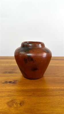 Vintage Handmade Earthenware Pottery Vase -  Sasak Clay Pot Handcrafted  in Indonesia view 1