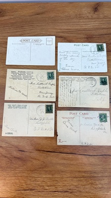 Vintage POSTMARKED Early 1900's Postcards- Set of 5 view 2