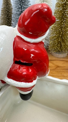 Vintage Napco Santa in Chimney Planter -1950's MMC Christmas Decor view 6