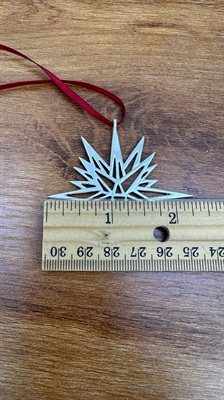Vintage Sterling Silver Moravian Star Ornament- Hand & Hammer Solid Sterling Silver -925 view 10
