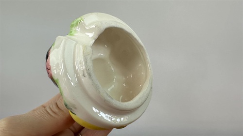 Vintage 1950's Jam Jar, Sugar Dish-  Mid-Century Lefton  Porcelain Hand Painted Container view 8