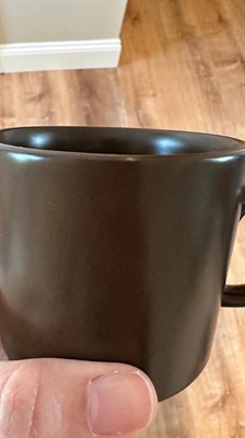 Vintage MCM Stoneware Coffee Cups and Saucers | Brown and Golden | Made in Japan SET OF 3 view 10