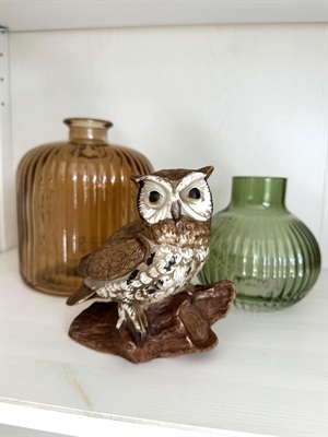 Vintage 1970's Ceramic Owl - Forest Woodland Home Decor view 1