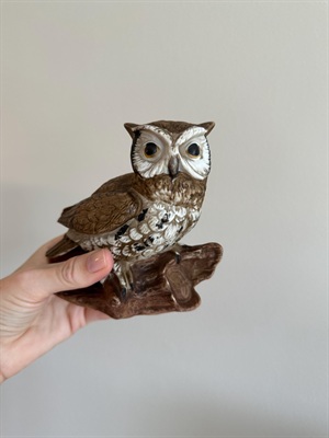 Vintage 1970's Ceramic Owl - Forest Woodland Home Decor view 6
