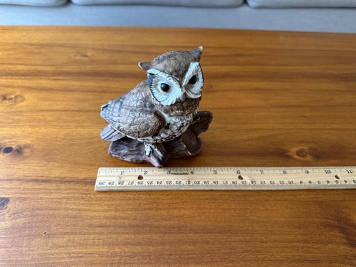 Vintage 1970's Ceramic Owl - Forest Woodland Home Decor view 8