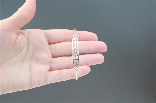 Vintage Scottish Sterling Silver Kit Heath Bangle | Charles Rennie Mackintosh Style | Silver Bangle Bracelet- 925 view 8