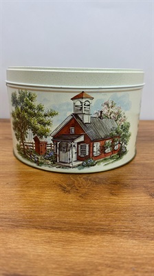 Vintage 1983 Tom Sturgis Pretzels Pennsylvania Dutch Collector's Tin 8.25" view 5