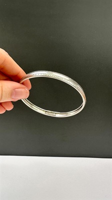 Vintage BEAU Sterling Silver Bangle Bracelet- 925 view 1