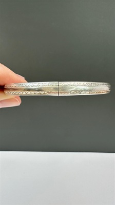 Vintage BEAU Sterling Silver Bangle Bracelet- 925 view 4