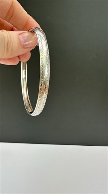 Vintage BEAU Sterling Silver Bangle Bracelet- 925 view 6