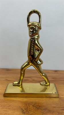 Vintage Baldwin Solid Brass Soldier Doorstop | Large Hessian Soldier | Colonial Revival Home Decor view 4