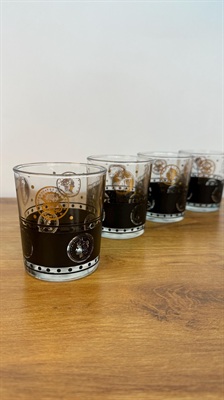 Vintage MCM Lowball Glasses (Set of 4) – Coins of the World Barware view 4