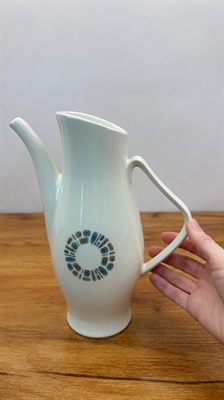 Vintage Temporama Coffee Tea Pot Canonsburg Pottery Atomic 60's -  NO LID view 3