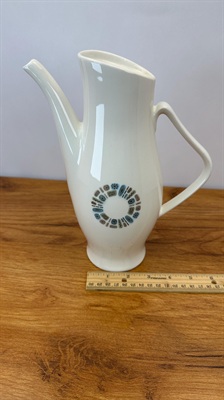 Vintage Temporama Coffee Tea Pot Canonsburg Pottery Atomic 60's -  NO LID view 8