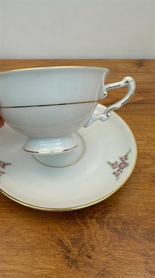 Vintage Heinrich Teacup and Saucer  H&C Bavaria -Rosalinda view 2