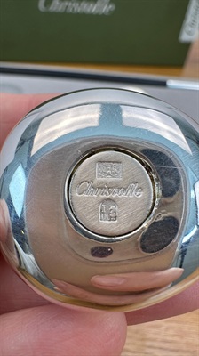 Vintage Christofle Chopsticks with Chopstick Rests | Silver- Plated Ebony Wood SET OF 2 view 7