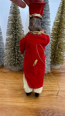 Vintage Toy Soldier Marching Band Ornament | Christmas Ornament | Porcelain Figure Playing Tuba view 3