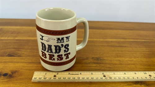My Dad's Best Vintage Coffee Mug, Gift for Dad, Russ view 5