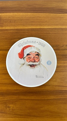 1988 Norman Rockwell Santa Clause Collectors Plate  Edwin M Knowles #10364G view 2