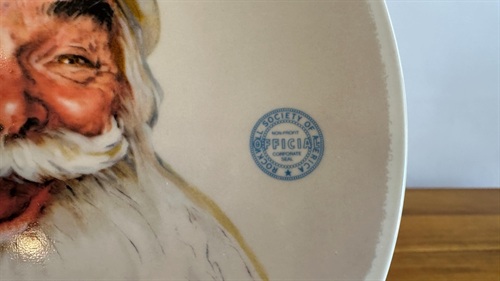 1988 Norman Rockwell Santa Clause Collectors Plate  Edwin M Knowles #10364G view 6