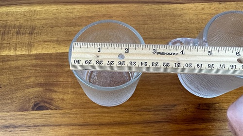 Vintage 1970's Indiana Glass Crystal Ice Bark Mugs Vintage Clear Glassware Mugs SET OF 2 view 5