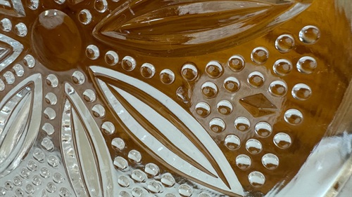 Vintage Federal Glass Heritage Clear Glass Dinner Plates (SET of 3) 1950's Dinnerware 9" Plate view 5